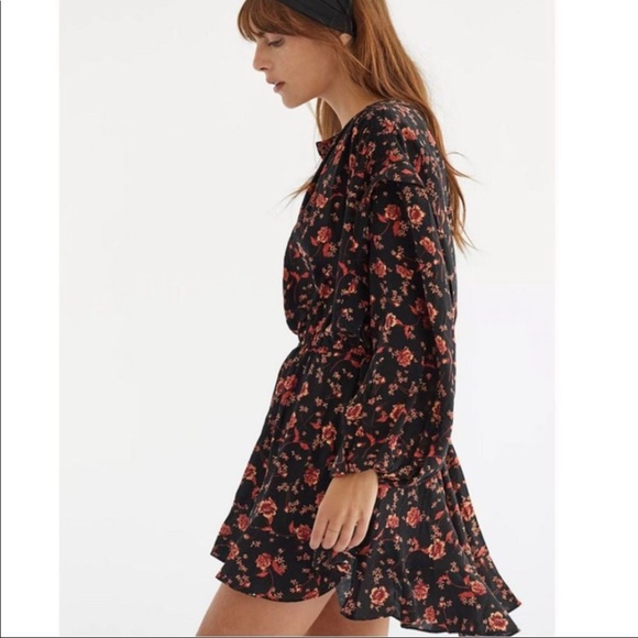 FREE PEOPLE Flower Fields Long-Sleeve Mini Dress - Picture 5 of 16